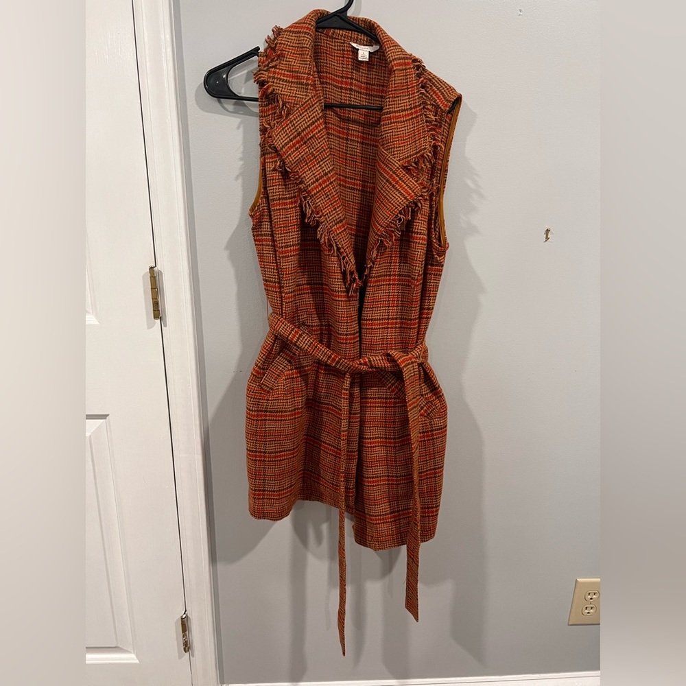 Over top with tie at waist